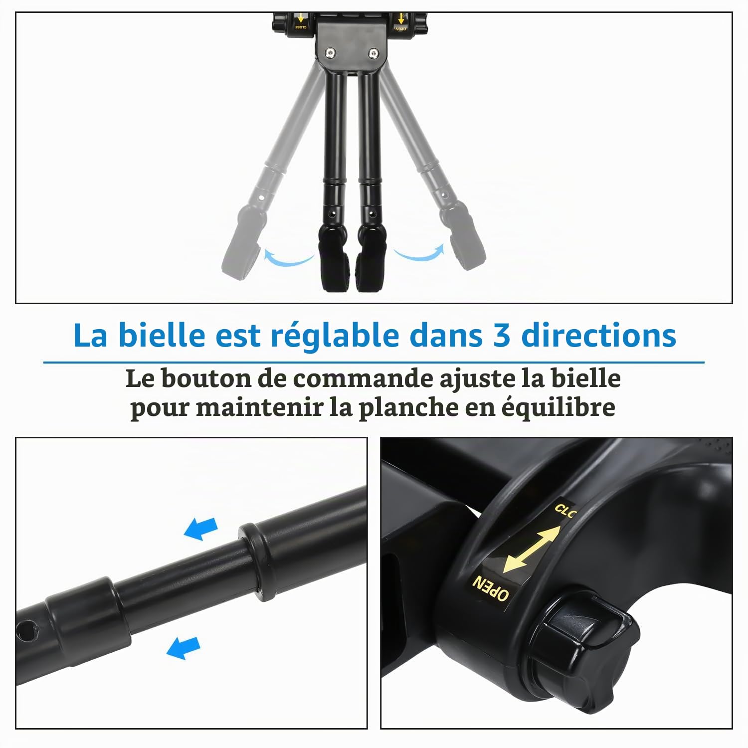 Planche de poussette avec siège, Kiddy Board pour poussette, marchepied universel avec siège amovible, double roue à 360 degrés, réglable, jusqu'à 25 kg, noir