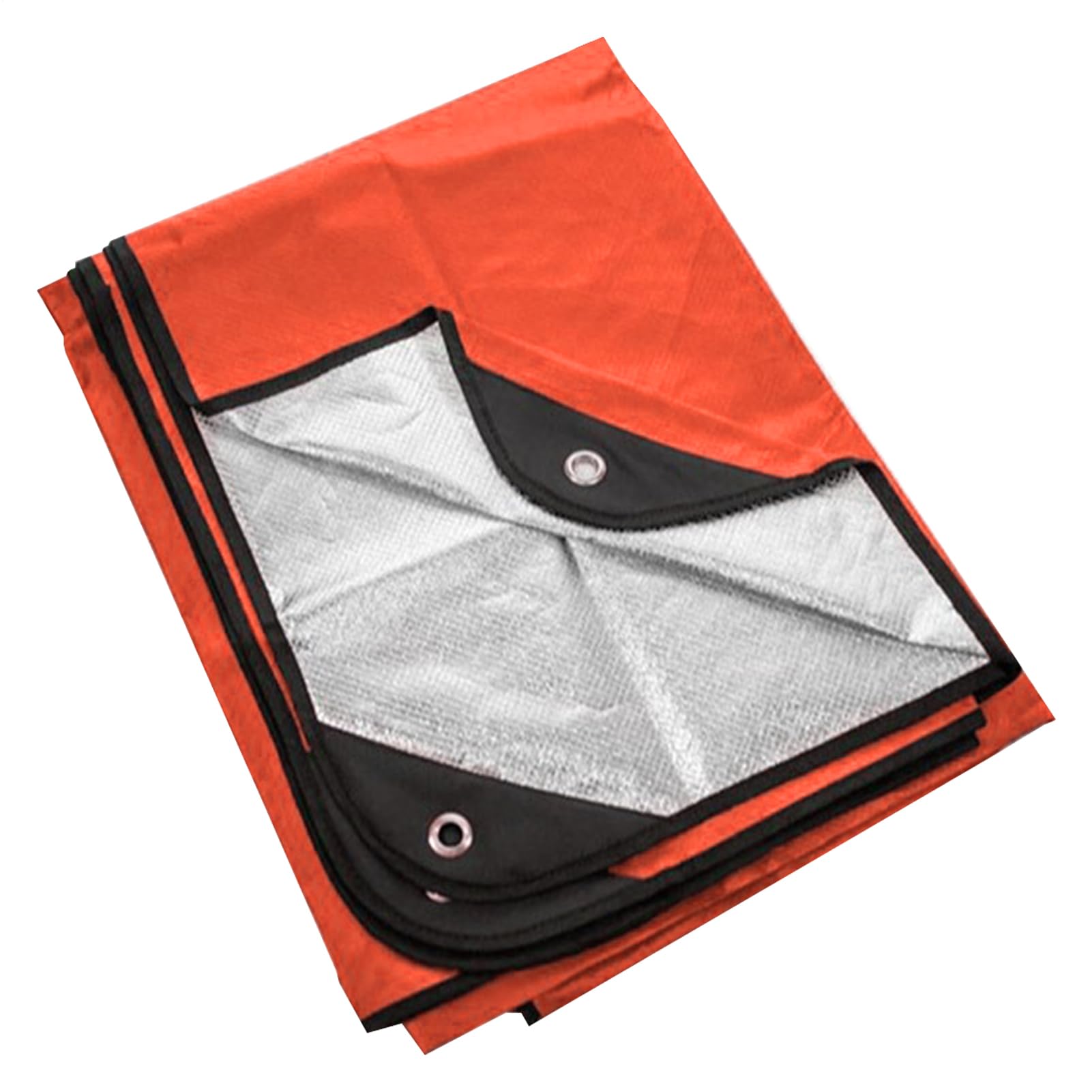 Manta de supervivencia al aire libre, manta de supervivencia reutilizable,Manta de mochilero portátil - Lona reflectante térmica de 59x82 pulgadas para escalada, equipo de supervivencia al aire libre