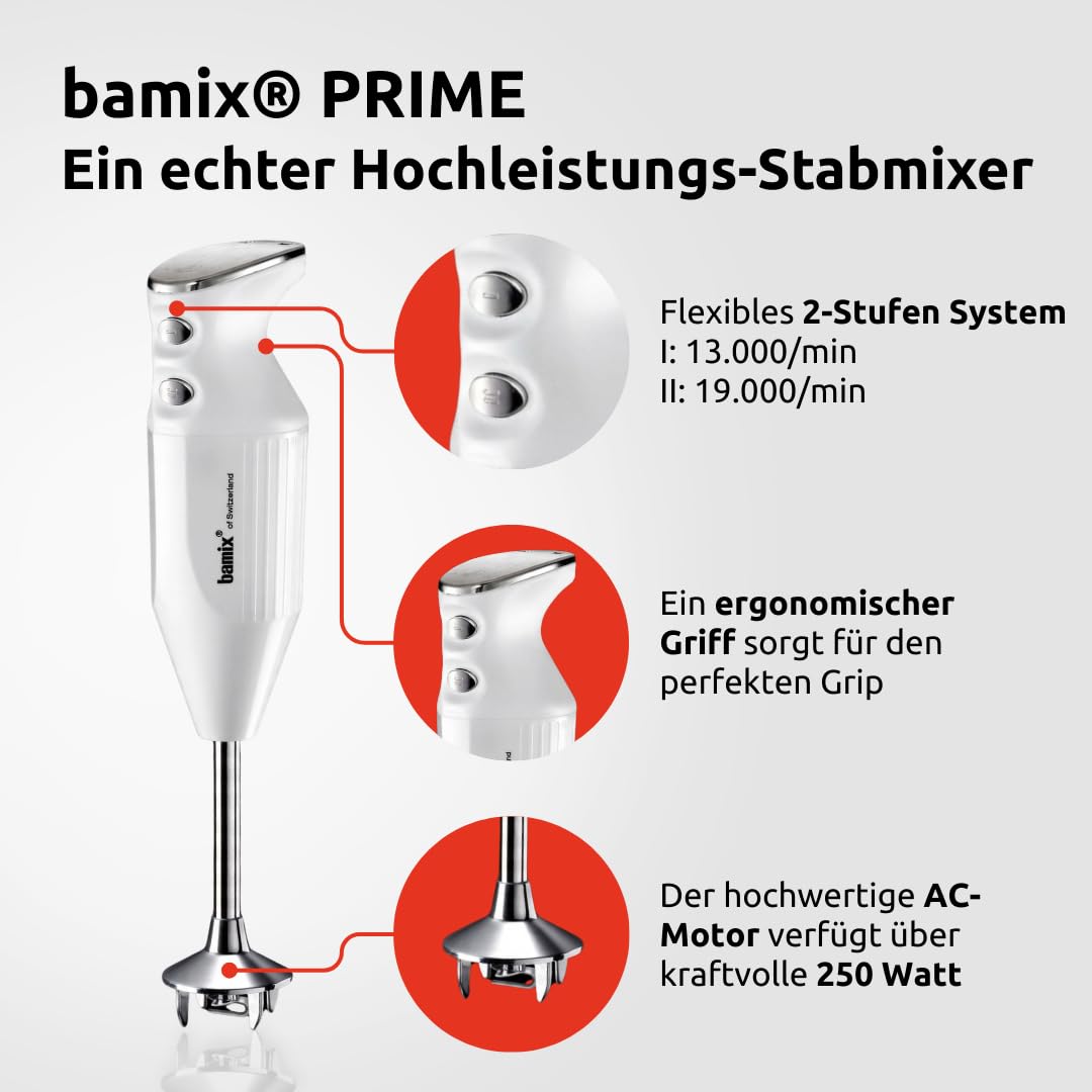 bamix　M250 bamix M250 Prime Hand Blender Set Including Multifunctional Knife