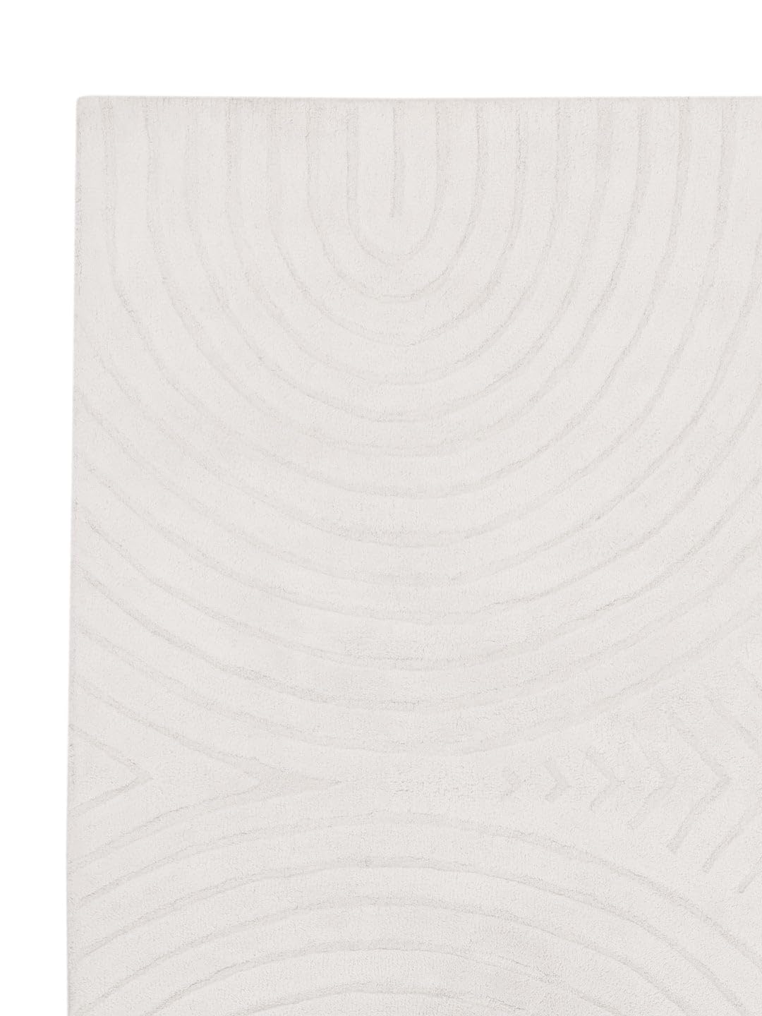 Morgenland Wollteppich Naturals Handgetuftet 100% Schurwolle Einfarbig Beige 180 x 120 cm Rechteckig Wohnzimmer, Esszimmer