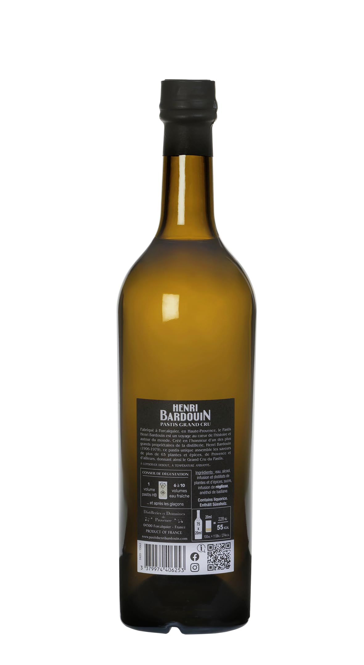 Bardouin Henri Distilleries et Domaines de Provence Pastis (1 x 750 ml)