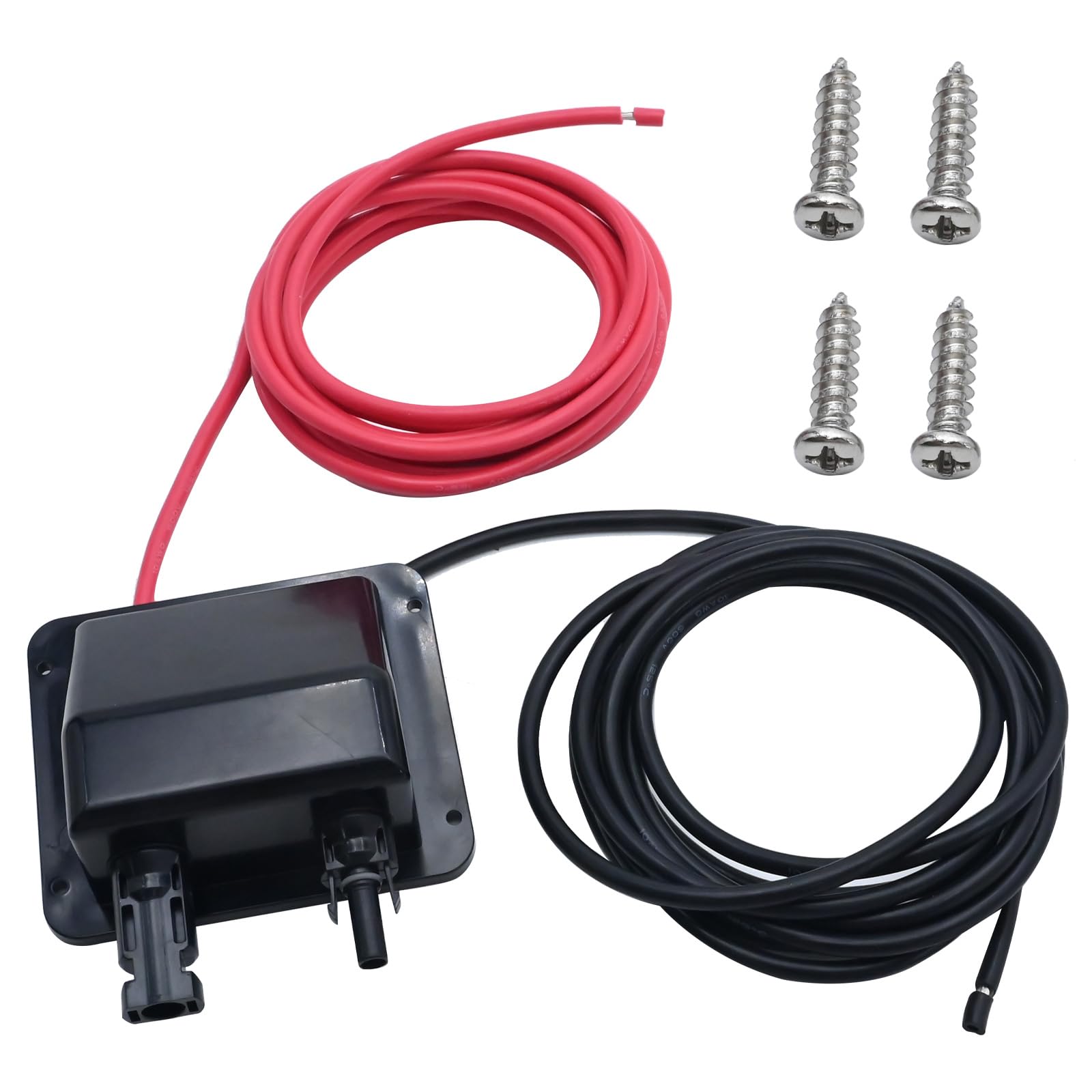 Snapklik.com : Black Solar Cable Entry Gland Box, 10FT 10AWG Soft Solar ...