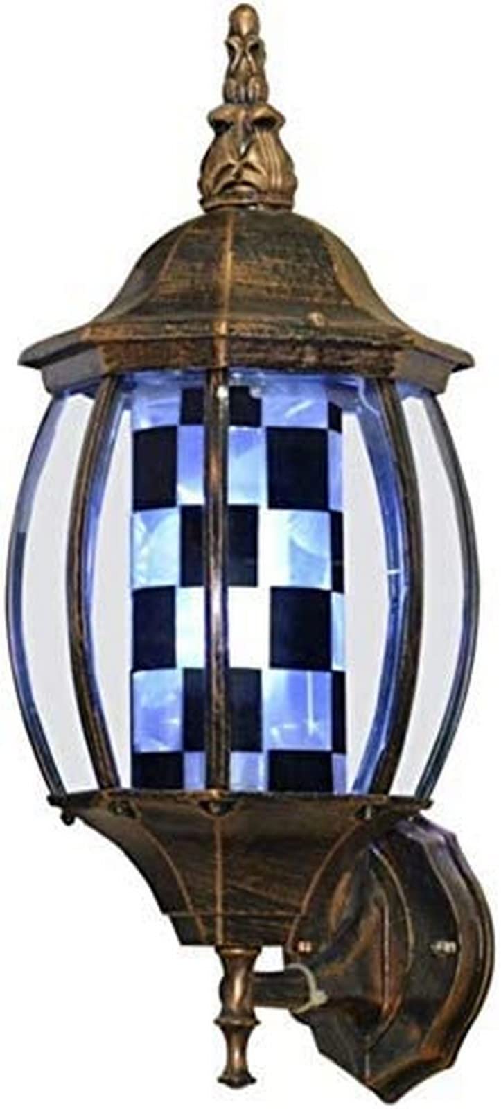 Lampada da Parete per Barbiere, Lampada da Esterno a LED per Negozio, insegna Luminosa a LED per Parrucchiere, Salone di Bellezza, Strisce rotanti (2 49 * 24 cm)