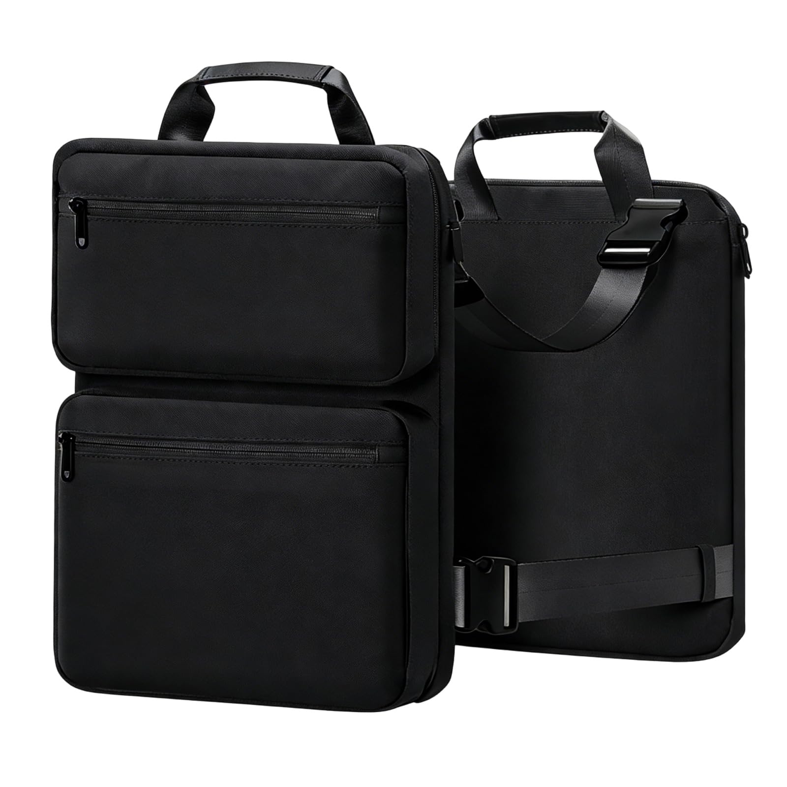 Borsa per computer espandibile in tessuto con scomparto antiurto con tasche multiple e maniglia per viaggiatori d'affari Borsa espandibile per laptop