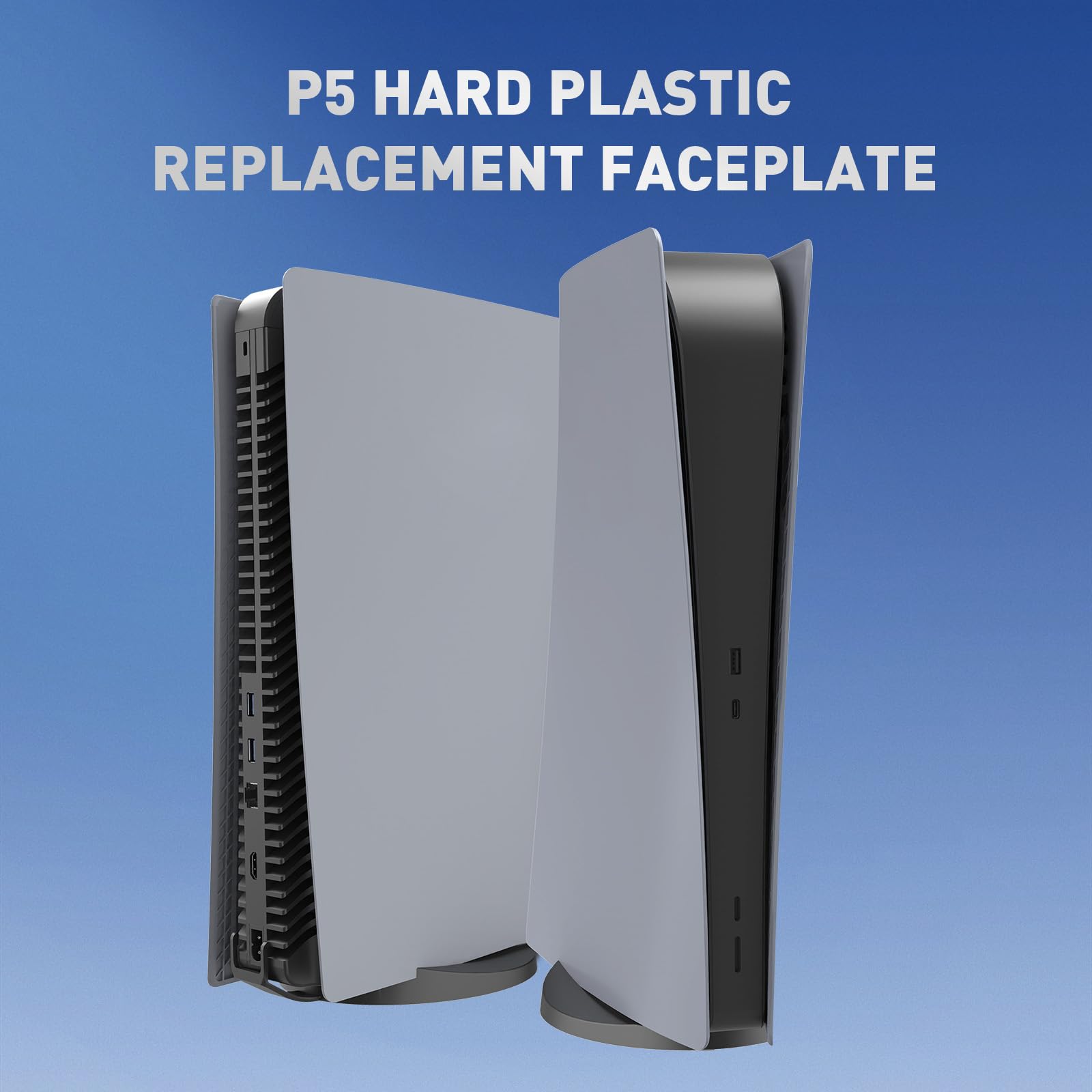Digital Edition - Cover per console PS5, accessori compatibili con PlayStation 5, pannelli protettivi di ricambio (grigio)