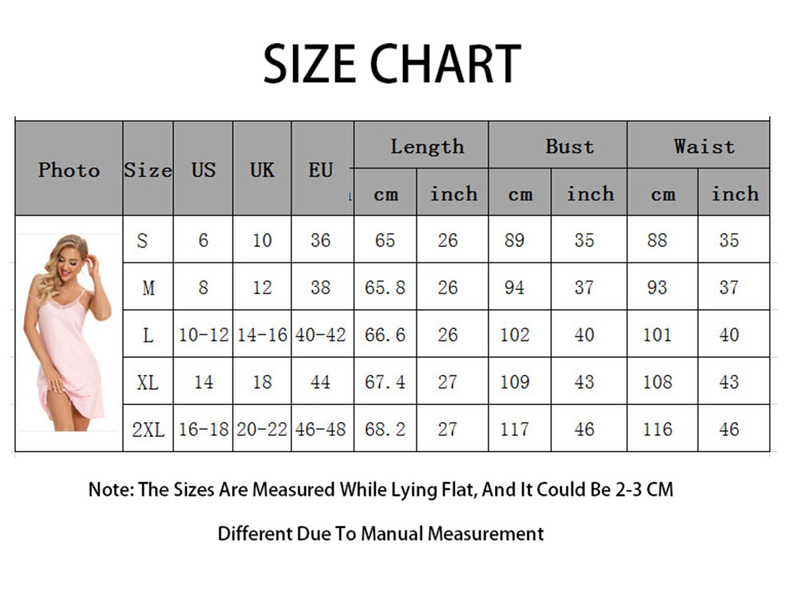 Femmes Imiter Soie Vêtements De Nuit Bretelles sans Manches Chemise De Nuit Col V Nuisette De Nuit Dentelle Chemise,Rose,XXL