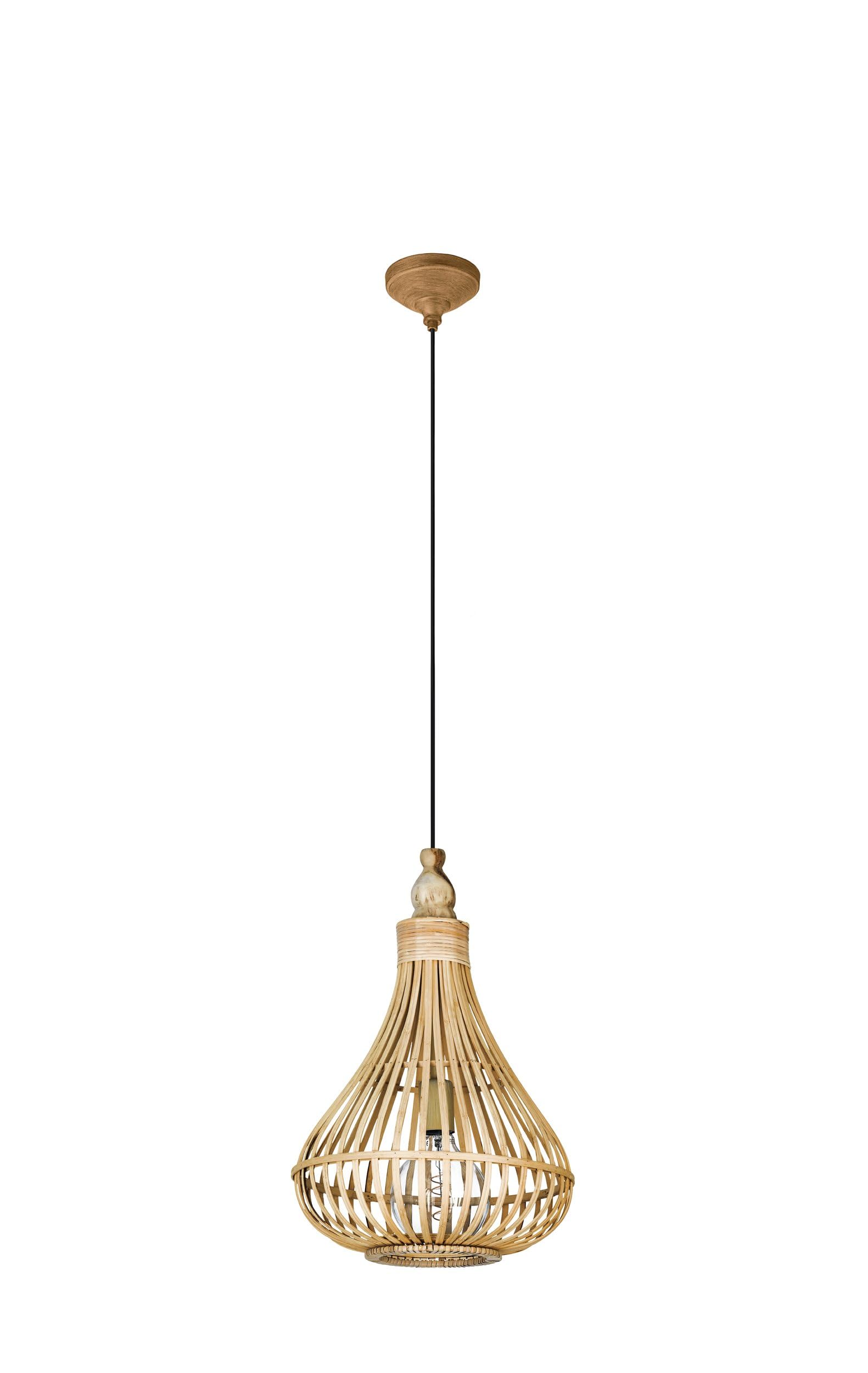 Eglo Brown/Light Amsfield Small E27 Pendant