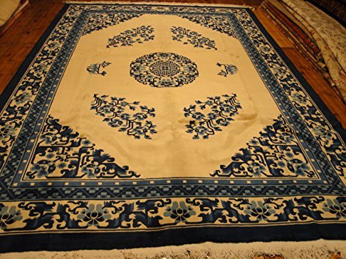 Handgeknüpfter China Orientteppich aus Schurwolle 372 x 278 cm Peking Design