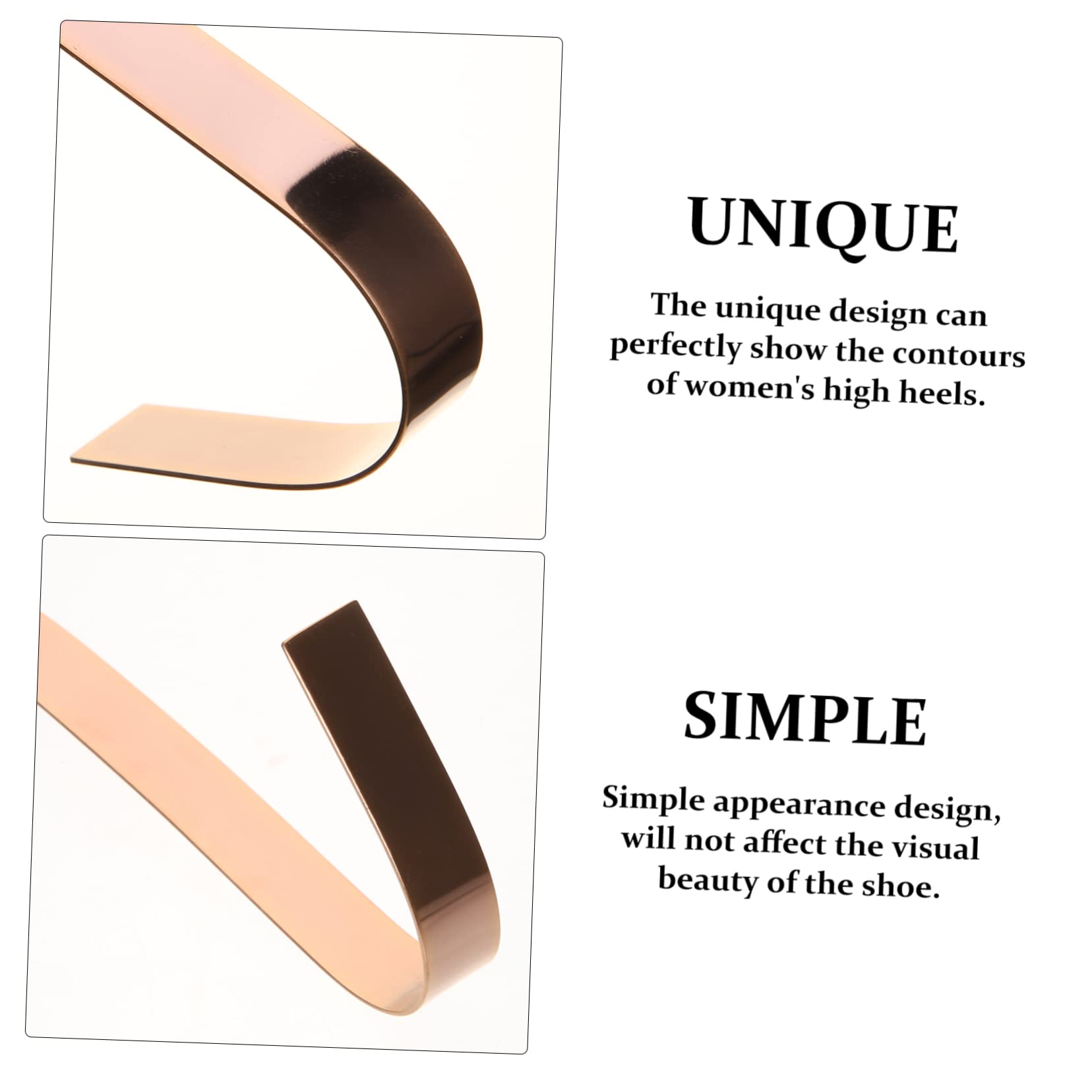 HOMOCONO Effortless Shoe Display 2 Pack Stainless Steel Shoe Stretcher High Heels Display St