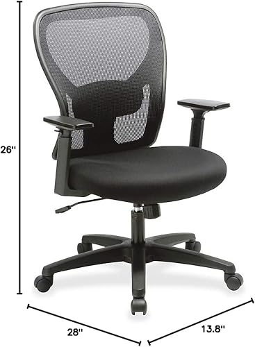 Miniatura 2 de Lorell Silla de trabajo de malla con respaldo medio