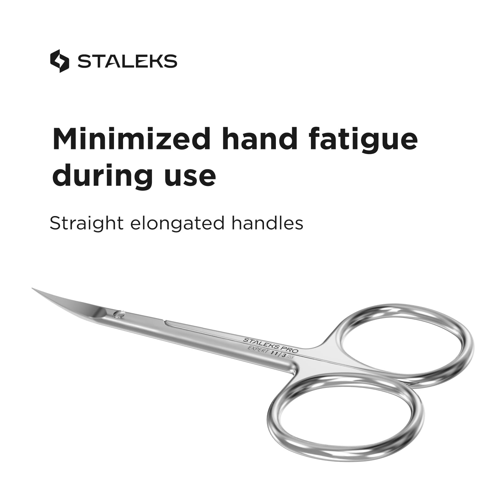 STALEKS PRO - Forbicine professionale per cuticole per Mancini Expert 11 Type 3 (lunghezza lama - 23 mm) SE-11/3
