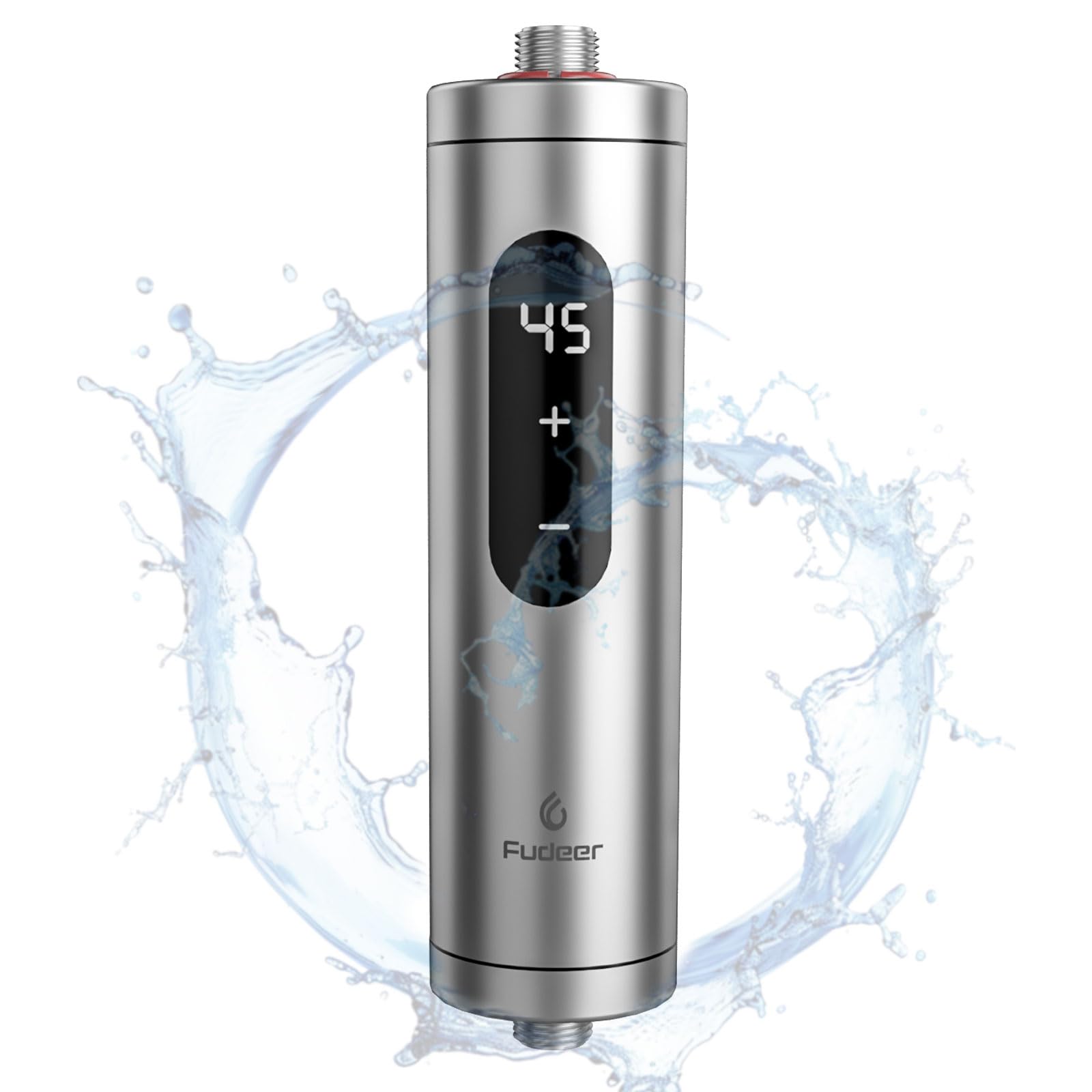 Mini Electric Instant Water Heater for Sink, Stainless Steel On-Demand Hot Water Water Heater Under Sink, 5500W 220V Point-of-use Compact Water Heaters for Home, Kitchen, Bathroom, Garage(Under Sink)