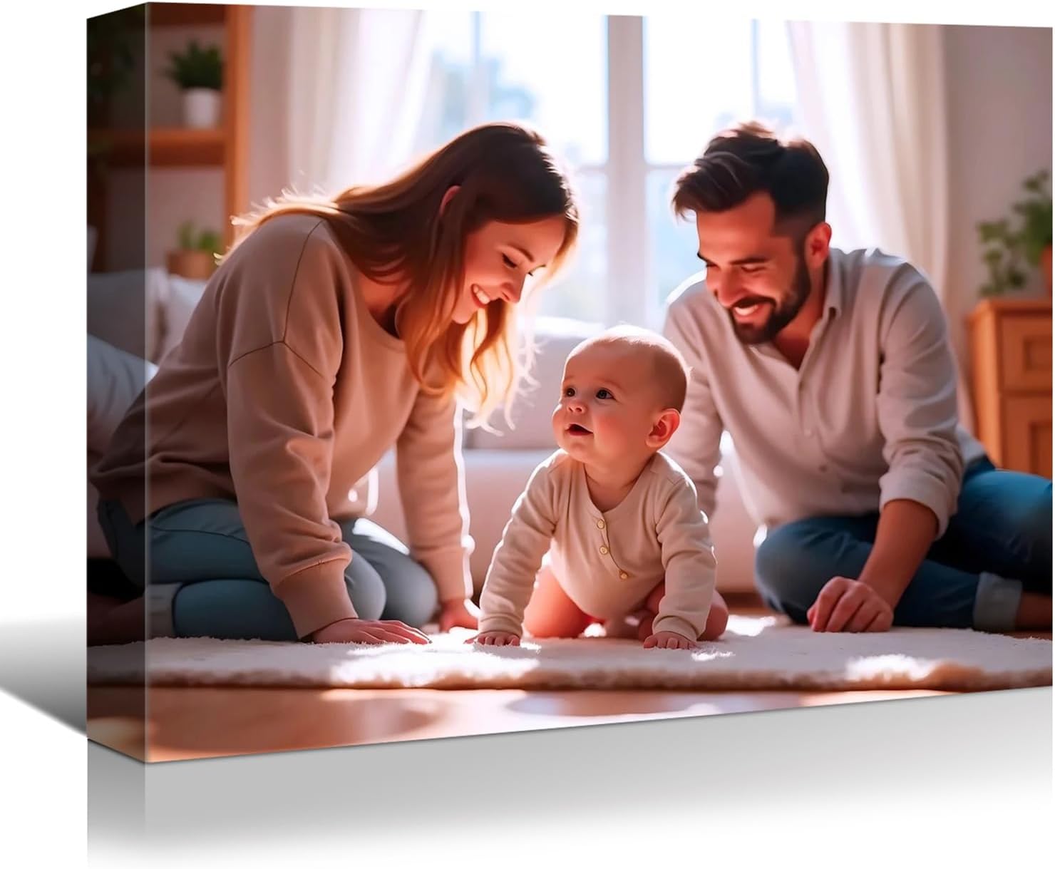 - Personalized Custom Canvas Prints, Photo on Canvas Transform Your Photos into Stunning Framed Wall Art-Digitally Printed Photo to Canvas - Ideal for Home Decor, Gifts (48L“x36W 120x90cm)