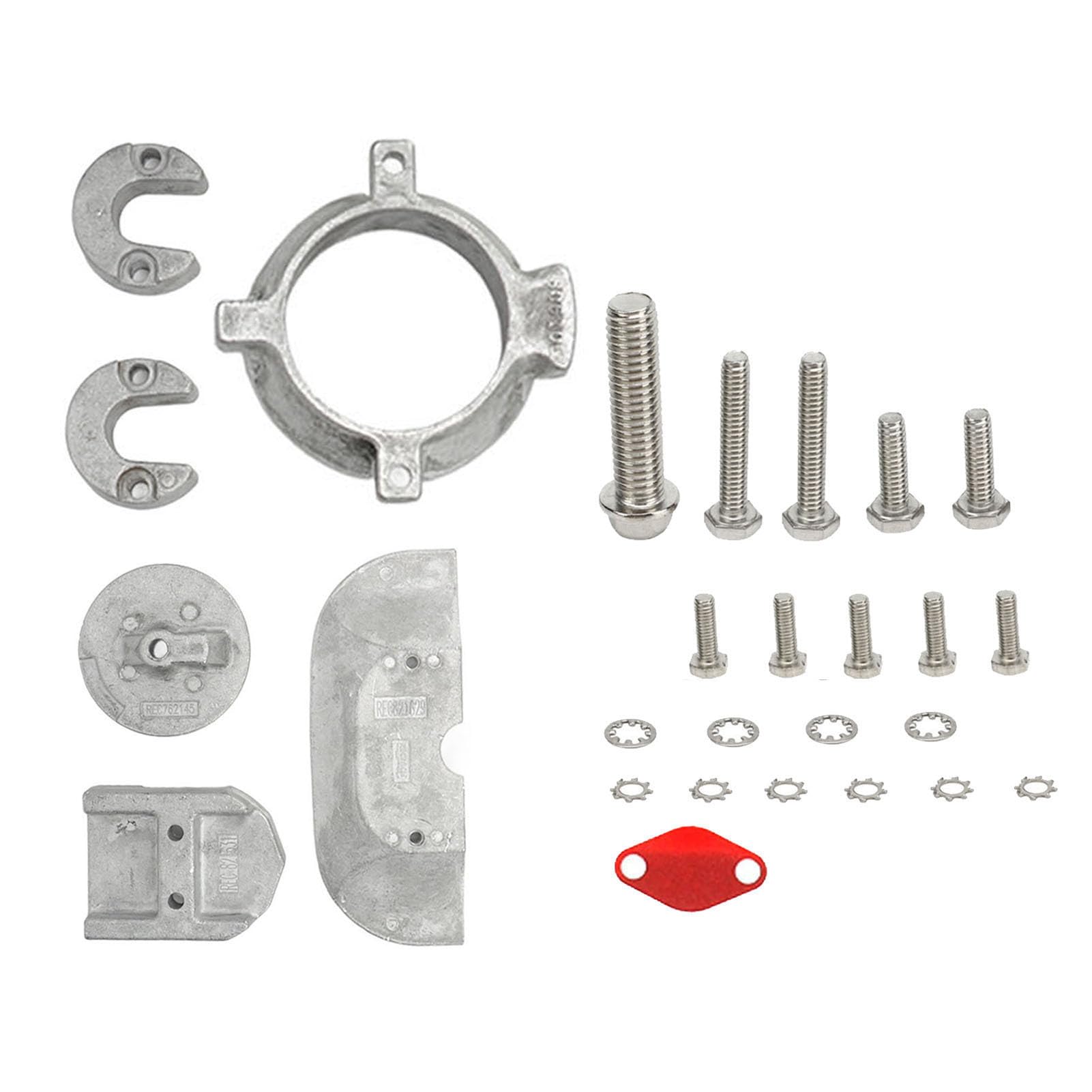 Generic Kit di Anodo in Alluminio Ad Alta Resistenza Arrugginita per Mercruiser Alfa 1 Generazione 2 Protezione del Motore della Barca Marina Marina