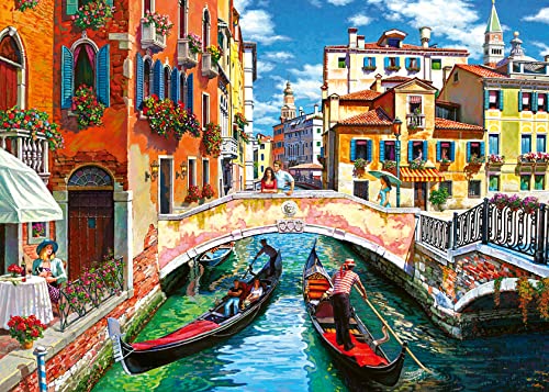 Ravensburger Sunset in Venice 1000 Piece Jigsaw Puzzle for Adults - 82012 - Every Piece in Unique, Softclick Technology Means Pieces Fit Together Perfectly