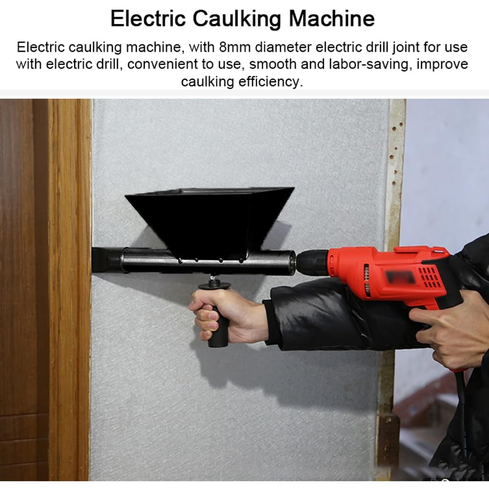 Fugatrice Elettrica, Pistola per Malta Elettrica In Lega Di Acciaio Con 4 Ugelli, Macchina Portatile per Malta Per Fughe, Cemento Pistola Silicone per Porte, Finestre, Muratura, Calafataggio Pavimenti