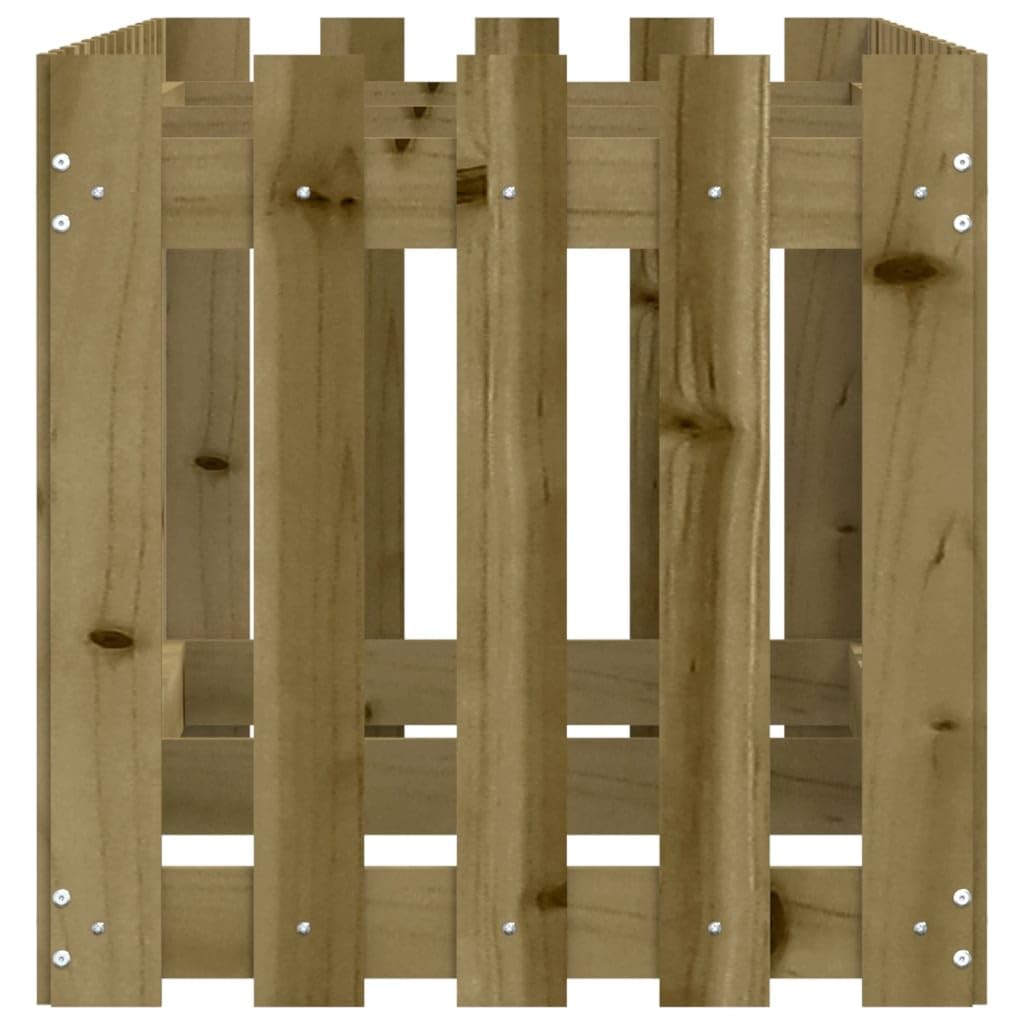 vidaXL Fioriera da Giardino Recinzione 150x50x50cm in Pino Impregnato