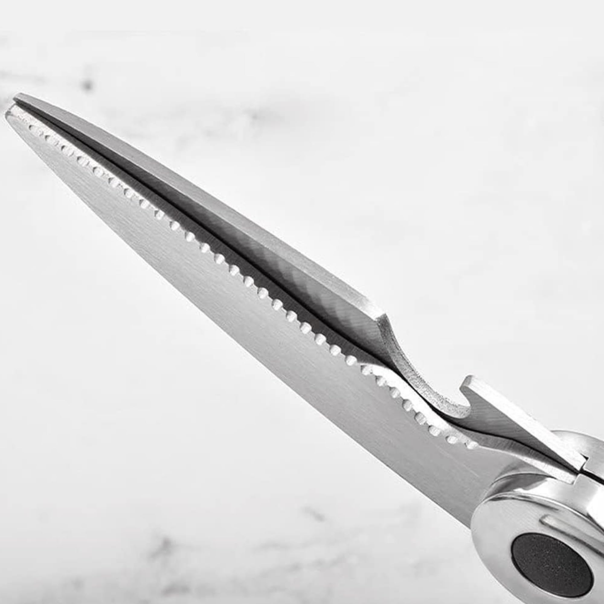 Calessier Çok Amaçlı Mutfak Makası, Paslanmaz Çelik Dayanıklı Yapı, Ultra Keskin Bıçaklar, Balık Pulu Temizleyici, Gazoz Kapağı Açıcı, Pizza Börek Tavuk Sebze Meyve Kesici Mutfak Makası