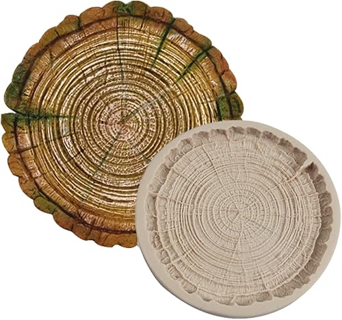 Miniatura 4 de Molde de silicona para árbol, moldes de corona de rosas, guirnalda de flores de tocón con hojas de chocolate, para boda, fiesta de San Valentín,