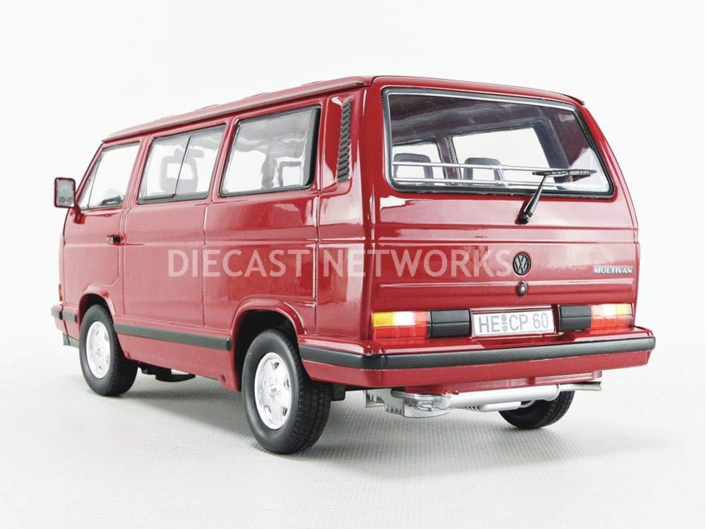 Norev Miniatur Auto 1:18 kompatybilny do oryginalnych Volkswagen T3 Bus Red Star 1992 Rot 188542- Model