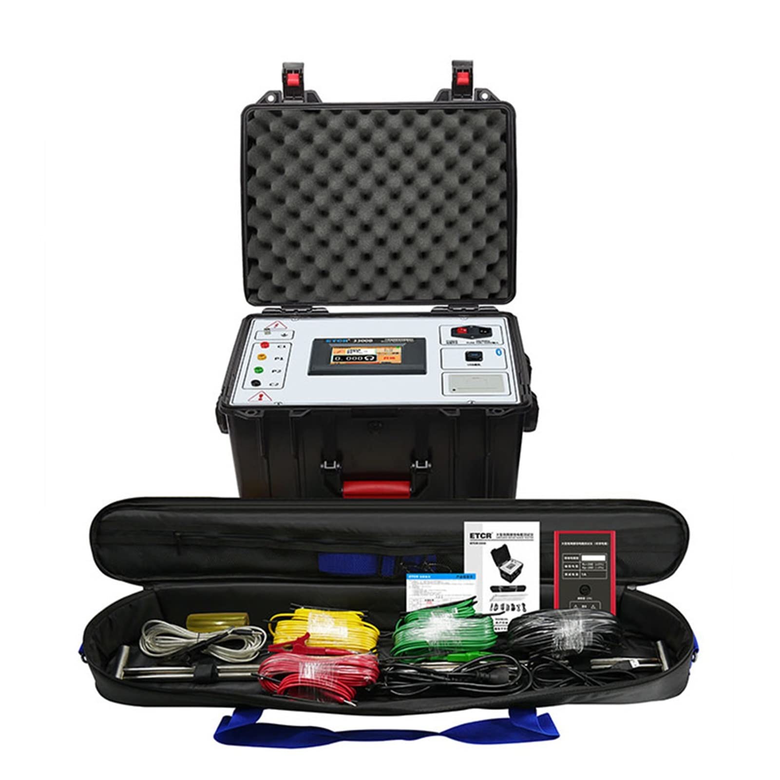 Tester multimetro ETCR3300B Touch Colorful Screen Large-Scale Digital Grounding Grid Earth Ground Resistance Tester Step Voltge Tester Sicuro e affidabile