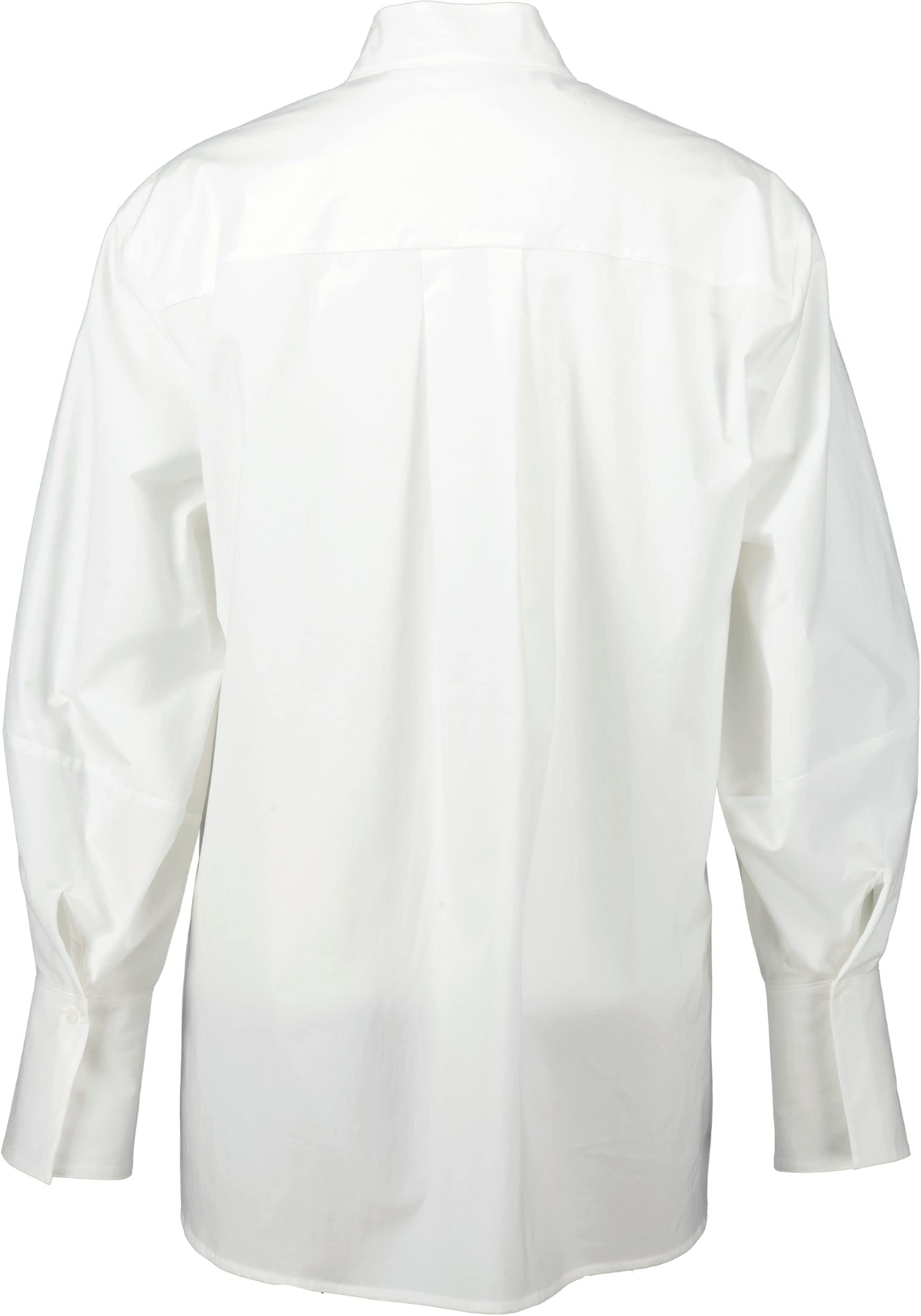 Luisa Cerano Damen Bluse mit Schluppen weiß