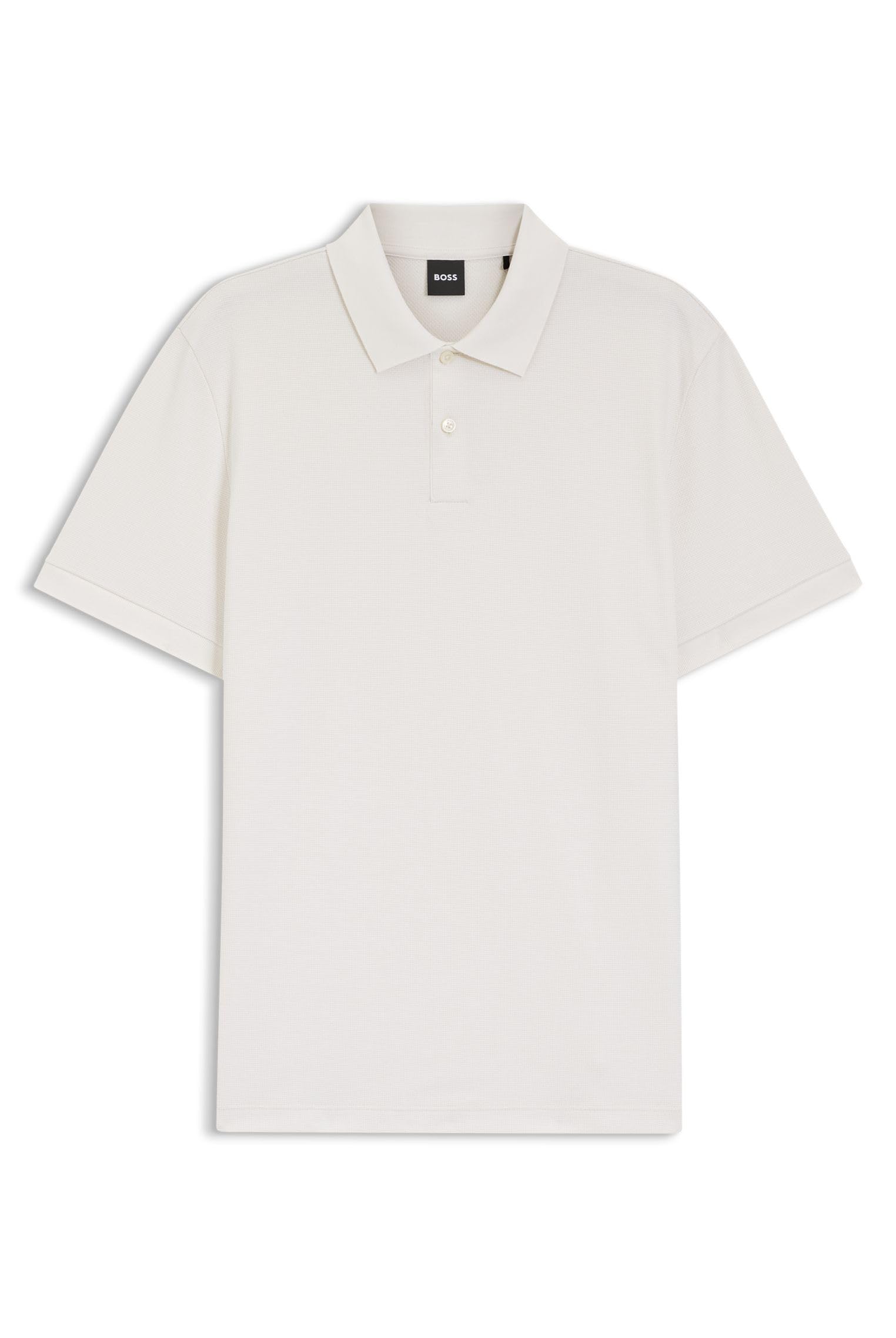 BOSS Herren H-Parlay 102 Poloshirt aus Baumwolle mit Blasen-Struktur