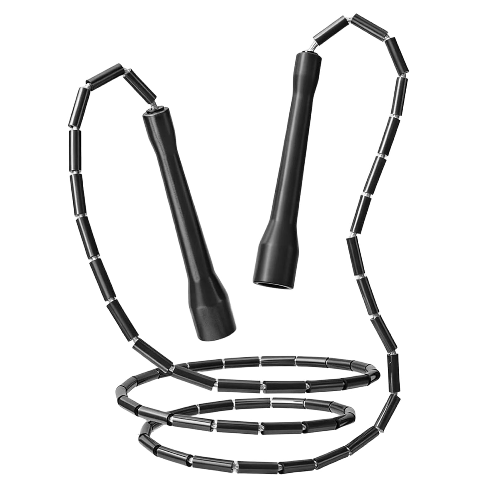 Corde à Sauter Perlée KOSLEOW 2,8m - Perles TPE, Poignées Antidérapantes, Réglage Sans Nœuds - Crossfit, Boxe, Cardio