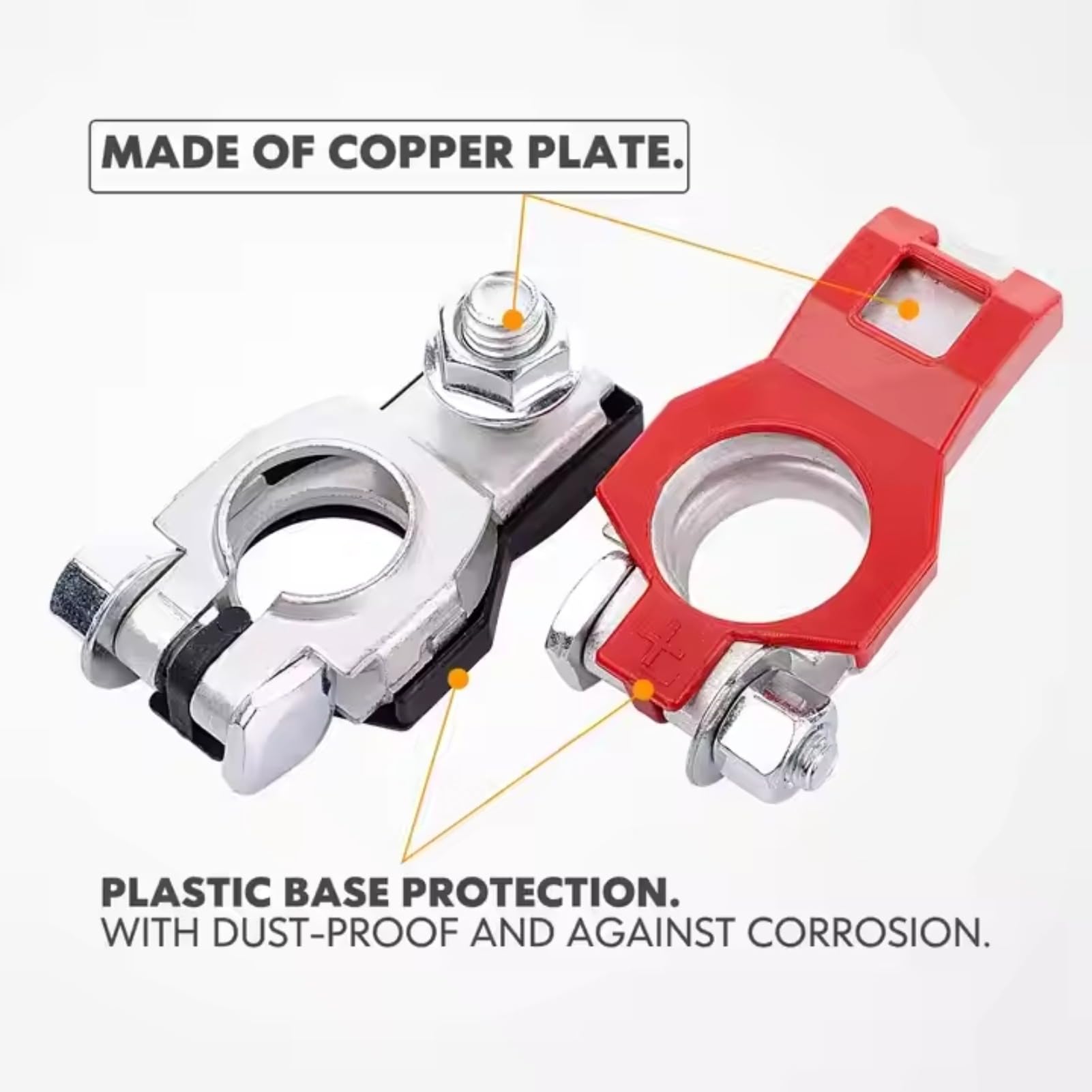 Connettore Terminale Batteria Auto Negativo Positivo Post Superiore - Foto 7