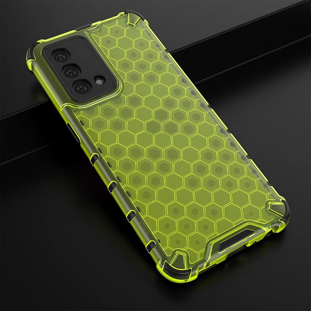 Custodia Trasparente Per Realme GT Master Edition | Ultrasottile, Doppio Strato PC+TPU, Antiurto, Verde - 6
