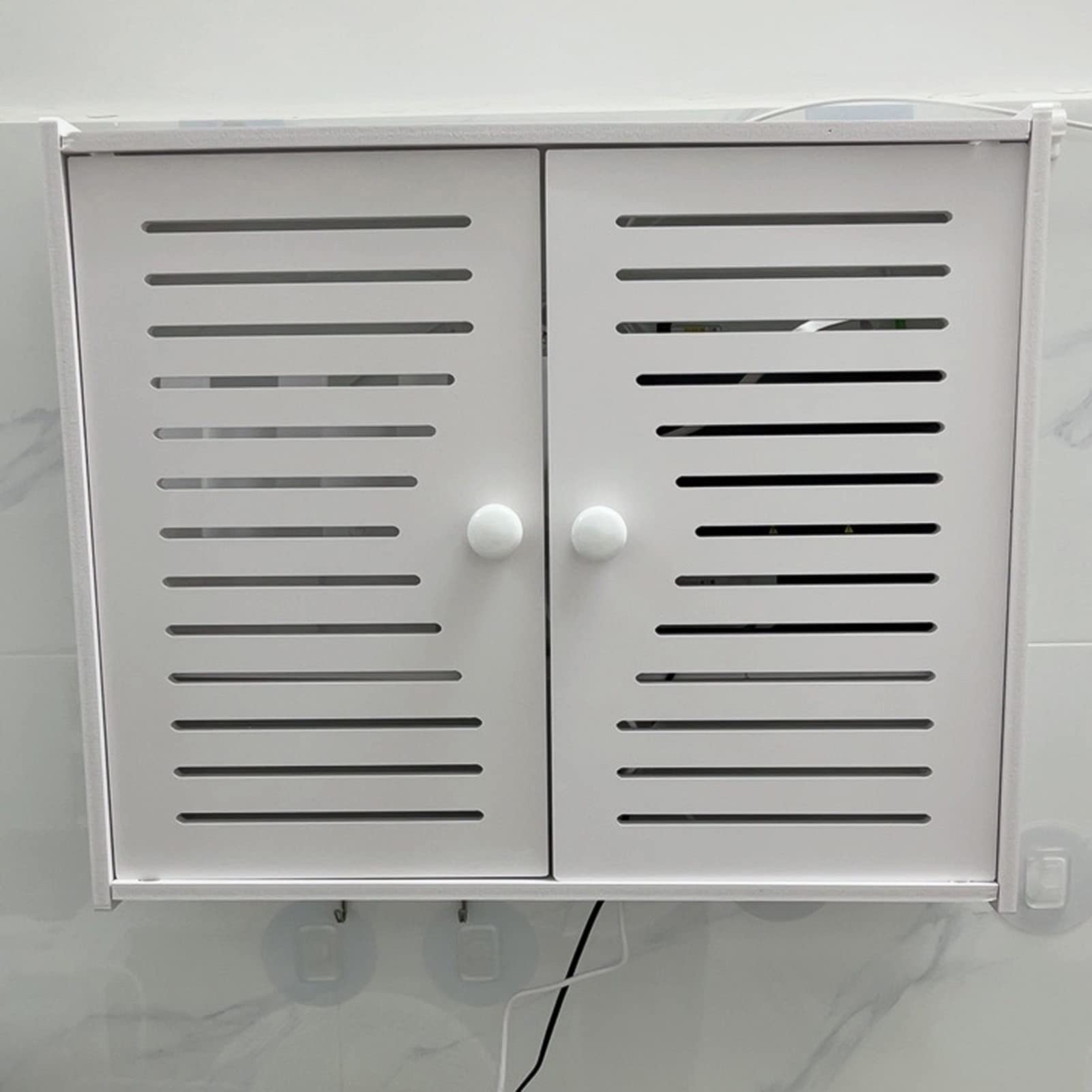 Étagère pour routeur avec organisateur de câbles – Support de rangement mural réglable pour la maison et le bureau WiFi