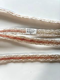 夏帯締め 絹100% 金糸使用 長尺 160cm