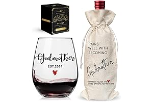 Godmother Wine Glass Gift, Proposal Announcement Present