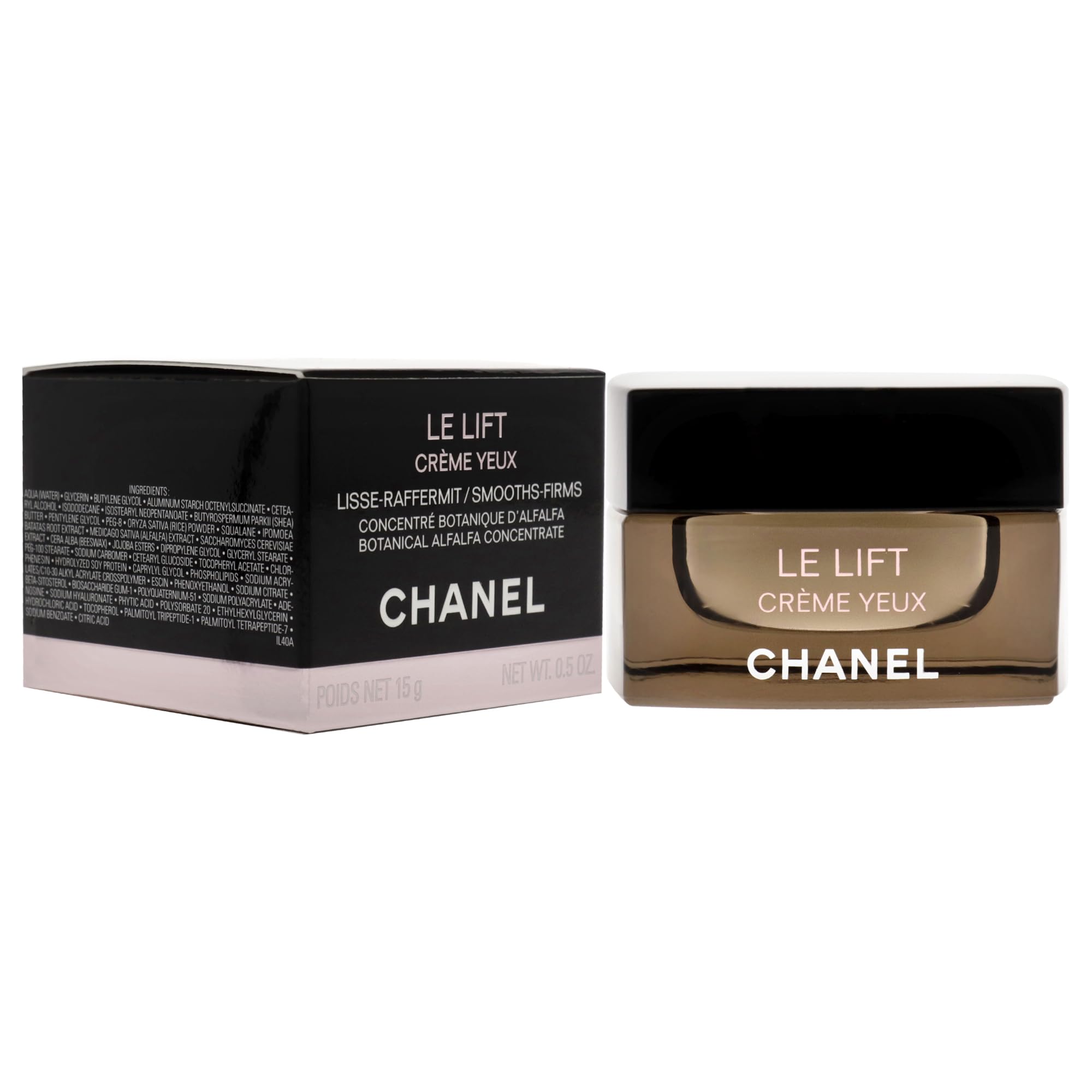 Amazon.com: CHANEL Le Lift Creme Yeux, Black, 0.5 Ounce : Beauty