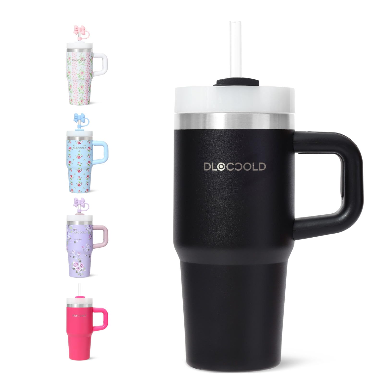 Amazon.com: DLOCCOLD 16 oz Stainless Steel Tumbler with Lid and