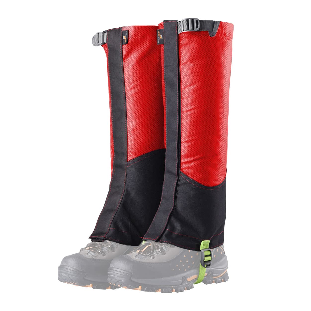 LANGWEI Ghette da Trekking Ultraleggere, Ghette per Scarponi da Neve Antistrappo Impermeabili, Ghette per Gambe da Neve Regolabili per La Caccia allo Sci