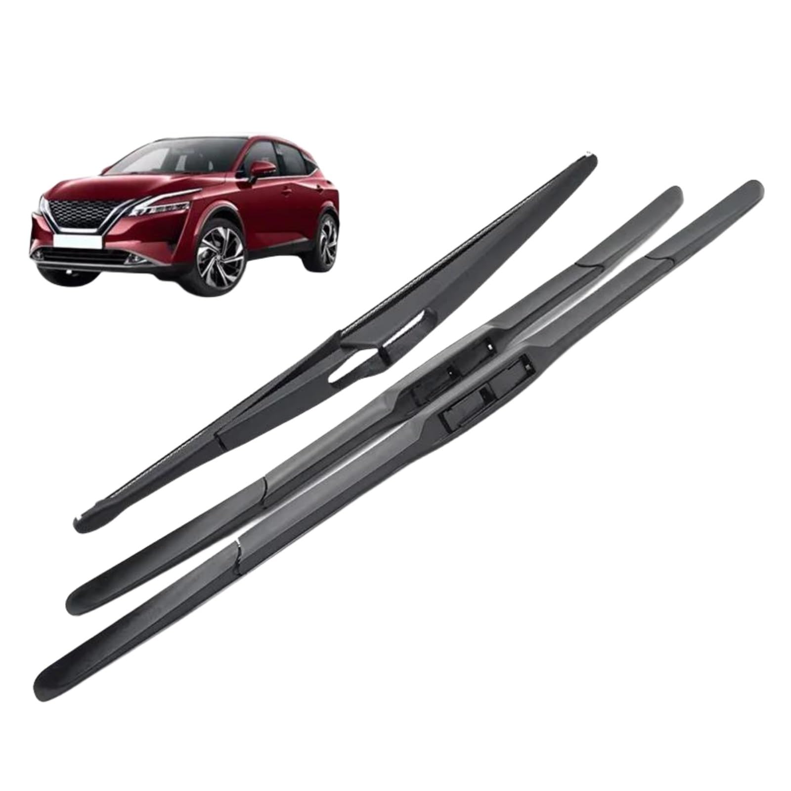 Auto Tergicristalli Per Nissan Qashqai J12 2021-2024 26"+17"+12" spazzole tergicristallo