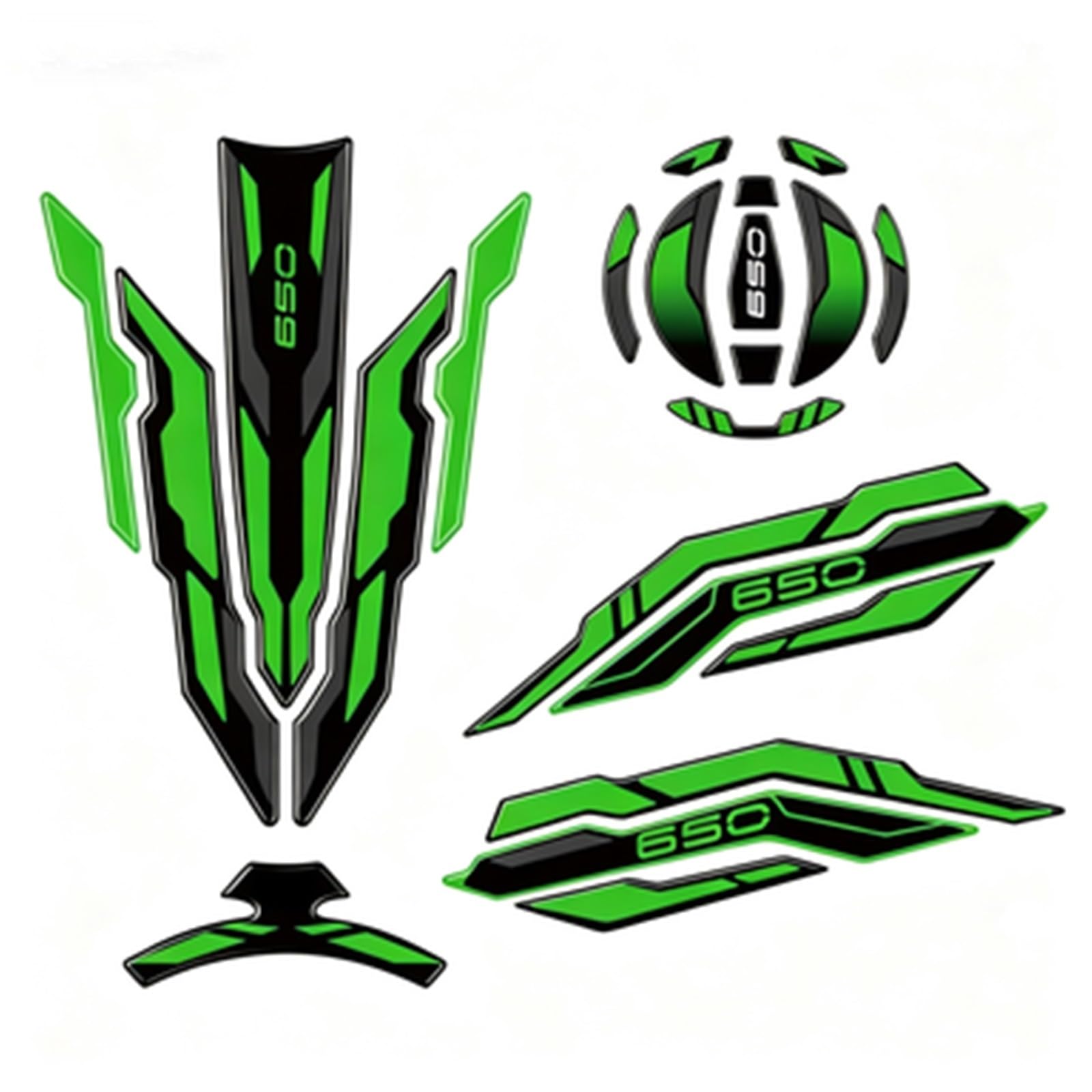 Pad Sticker Motorcycle Fuel Tank Protection Decal for Kawasaki for Ninja 650 for Z 2017-2024 Bike Tank Film(Color10)