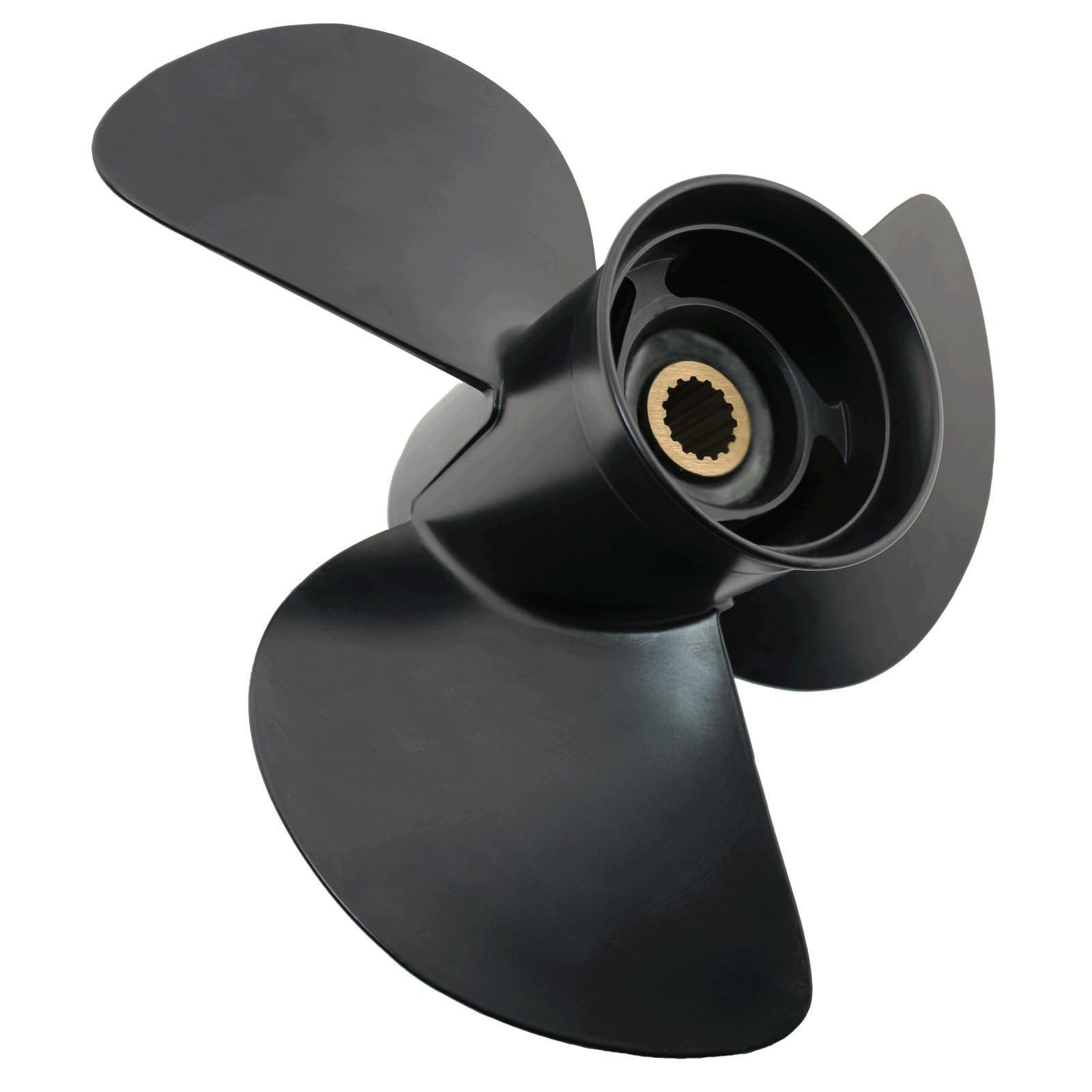 Boat Outboard Propeller 13x19 for Tohatsu Nissan 60-140 HP Engines, 13 x 19 Replace 13.2 x 19 Pitch Aluminum Boat Motor Props, OEM Number: 3HKB64541-0, 15 Tooth Spline 3-Blade Boat Propeller, RH