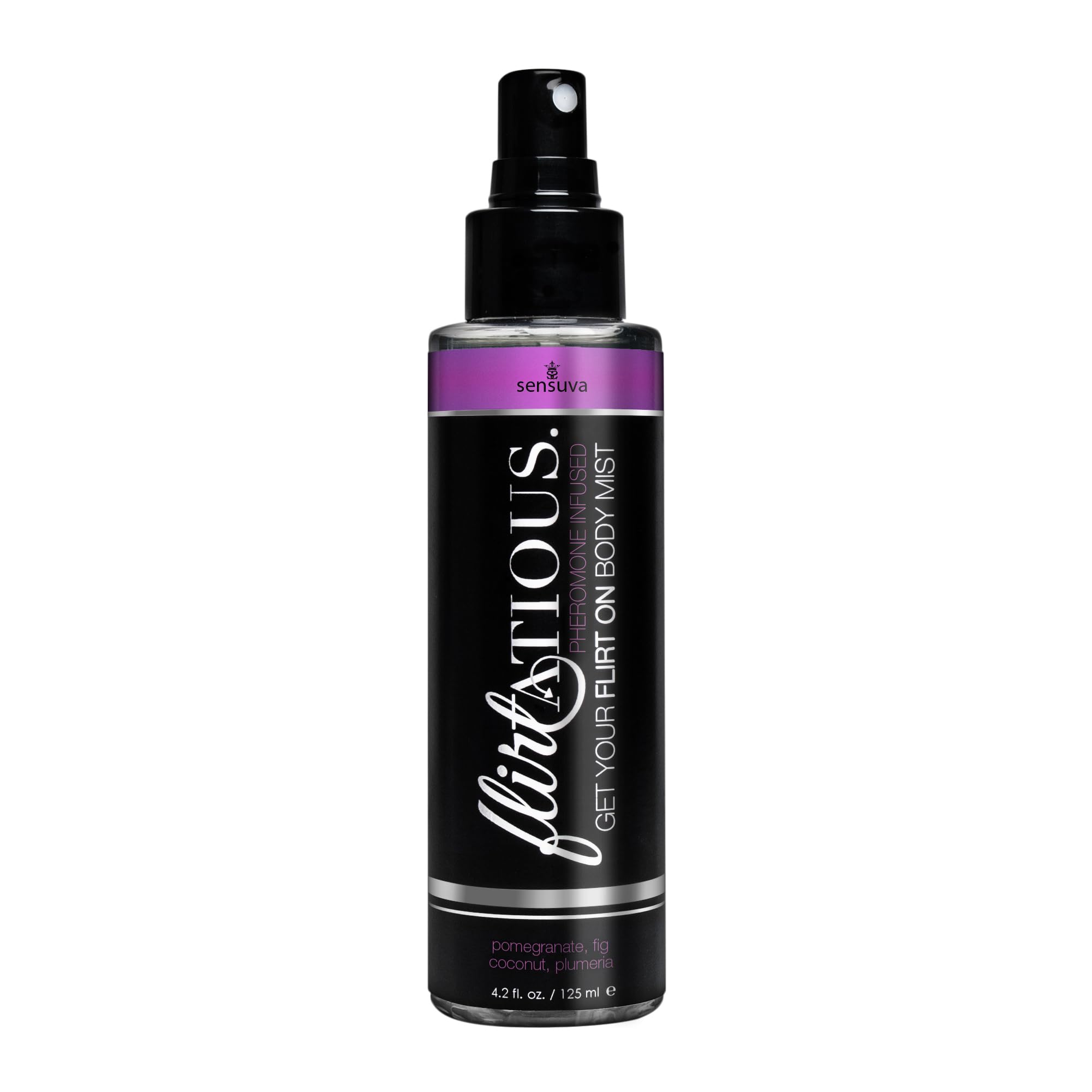 sensuva Flirtatious Body Mist | Pheromone Infused | Pomegranate, Fig, Coconut & Plumeria | 4.2 fl. oz.