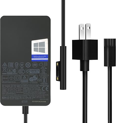 Cargador de 65 W apto para Microsoft Surface Pro 6 5 4 X adaptador de corriente