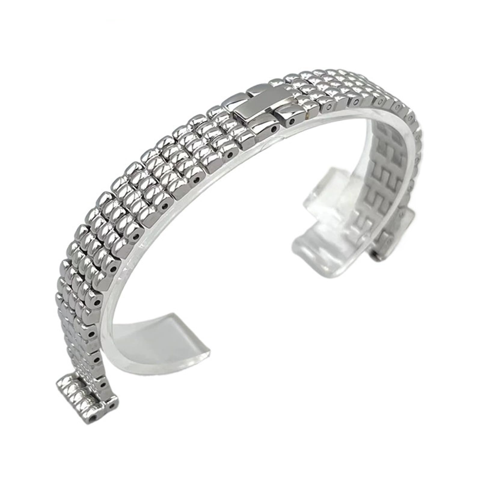 Cinturino in metallo for orologio da donna, cinturino di ricambio in acciaio inossidabile, facile da regolare e sostituire