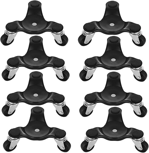 FactorDuty Paquete de 4 ruedas para mover muebles de 3 ruedas