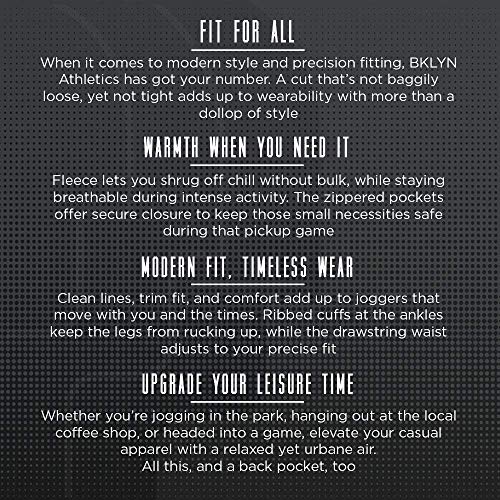 Men's Fleece Jogger Pants Active Zipper Pocket Sweatpants4