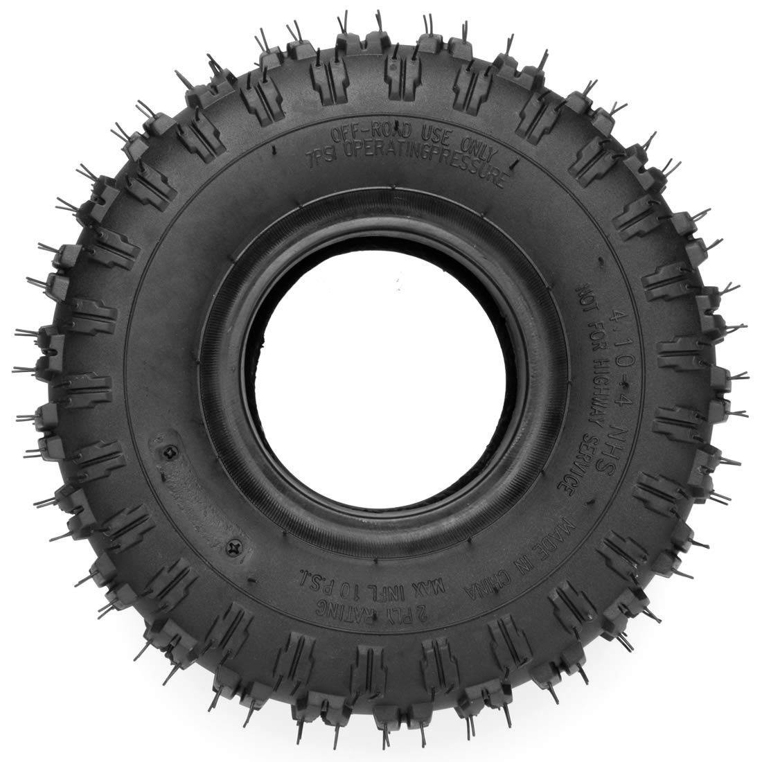 FVRITO Confezione da 2 pneumatici 4.10-4 410-4 4.10/3.50-4 con camera d'aria per tosaerba da giardino, spazzaneve, tosaerba, camion, carriola, bambini, ATV