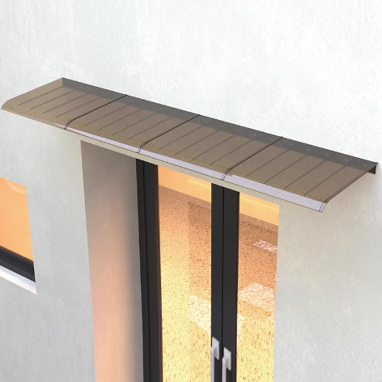 LWJSOCP Outdoor Patio Canopy - Front Door Rain Canopy Window Aw Door Drip Guard Weather Shelter for Porch Rear Entry Exterior Protection Aw