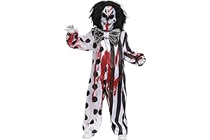 Men's Nightmare King Crimson Clown Costume