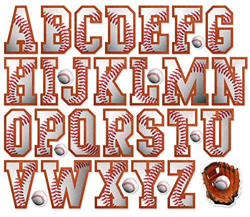 Letras Baseball Adhesivas para Pared ABC Niños miniatura 1