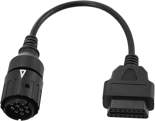 X AUTOHAUX 11.8 in 0.98ft 10 Pin a OBDII Cable Cable Adaptador de Diagnóstico Cable Adaptador de Cable de Diagnóstico de Motocicleta OBD2 Escáner