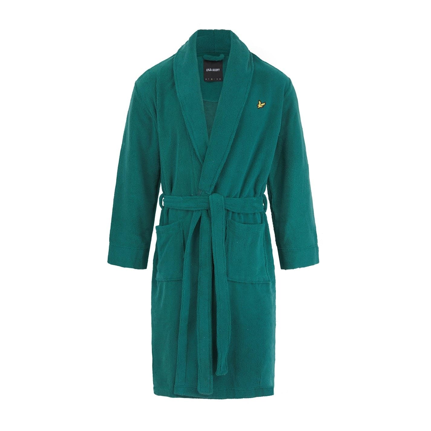 Lyle & Scott Unisex Towel Dress Gown Bathrobe Bayberry M